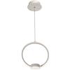 Ondaluce Lampada a sospensione Led OMEGA in metallo verniciato Bianco D32 cm