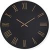 LIBEROSHOPPING Orologio rotondo D60 cm ROWAN in cristallo laccato Nero e numeri Rame