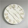 LIBEROSHOPPING Orologio rotondo D60 cm RYAN in legno rivestito con parato e dettagli Oro