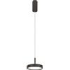 Ondaluce Lampada a sospensione NINA D19 cm in metallo verniciato Nero 1 Luce Led