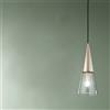 Ondaluce Lampada a sospensione TRENTO 15 cm con diffusore in vetro soffiato Oro