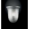 LIBEROSHOPPING Lampada applique 1 luce 23 cm vetro soffiato 1xG9 220V CAMPANULA Silver