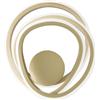 Ondaluce Lampada applique 23x17 cm GOLDEN in metallo verniciato Oro a LED