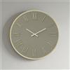 LIBEROSHOPPING Orologio rotondo D80 cm in Laminam Ardesia con dettagli Oro LAZARUS
