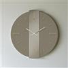 LIBEROSHOPPING Orologio rotondo D80 cm RIGGS in Laminam Ardesia vetro Bronzo dettagli Oro