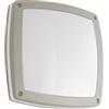 Ondaluce Lampada applique per esterni 30x30 cm PARIS in alluminio Silver