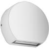 Ondaluce Lampada applique segnapasso SUN per esterni in alluminio 10x3 cm Bianco