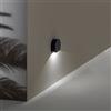 Ondaluce Lampada applique segnapasso SUN per esterni in alluminio 10x3 cm Nero