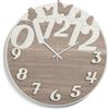 LIBEROSHOPPING Orologio rotondo moderno D30 BUTTERFLY in legno laminato TRS