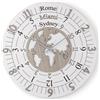 LIBEROSHOPPING Orologio rotondo moderno TIME ZONE in legno laminato D30cm BRC