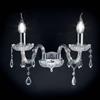 Ondaluce Lampadario applique 35 cm in cristallo DALLAS a 2 luci CROMO