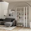 Itamoby Libreria 120x204h cm in legno Bianco Frassino con 6 ripiani - KATO A SMALL