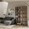 Itamoby Libreria 120x204h cm in legno Noce con 6 ripiani - KATO A SMALL