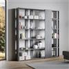 Itamoby Libreria 178x204h cm a parete in legno Cemento - KATO D