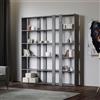 Itamoby Libreria 178x204h cm in legno Cemento con 6 ripiani - KATO A