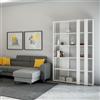 Itamoby Libreria con 6 ripiani in legno Bianco Frassino 120x204h cm - KATO B SMALL