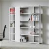 Itamoby Libreria con 6 ripiani in legno Bianco Frassino 178x204h cm - KATO B