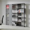 Itamoby Libreria con 6 ripiani in legno Cemento 178x204h cm - KATO B