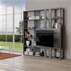 Itamoby Libreria con porta TV in legno Cemento 178x204h cm - KATO M