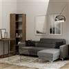 Itamoby Libreria in legno ad angolo Noce 60x204h cm - KATO A