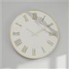 LIBEROSHOPPING Orologio ZEPHYR rotondo D40 cm in kerlite Avorio con dettagli Oro
