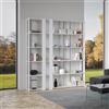 Itamoby Libreria in legno Bianco Frassino 178x204h cm con 6 ripiani e 8 fasce - KATO E