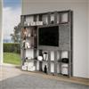 Itamoby Libreria in legno Cemento 178x204h cm con porta tv e 6 ripiani - KATO N