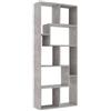 LIBEROSHOPPING Libreria moderna in legno Cemento 74x156h cm ZIG ZAG