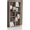 LIBEROSHOPPING Libreria moderna in legno Quercia Natura 74x156h cm ZIG ZAG