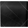 LIBEROSHOPPING Piano per tavolo quadrato in HPL- effetto marmo Nero 70x70 cm