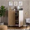 LIBEROSHOPPING Madia in legno Nidor 123x125h cm a 2 ante Grigio