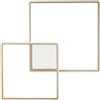 Ondaluce Plafoniera LED DOWEL 75x7 cm in metallo verniciato oro