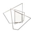 Ondaluce Plafoniera Led GALAXY 84x77 cm in metallo Argento e diffusore in acrilico