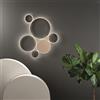 Ondaluce Plafoniera LED POIS in metallo verniciato 93x84 cm Oro