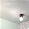 Ondaluce Plafoniera moderna alluminio Corten - BOW E27 lampadina a vista 12x9 cm