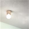 Ondaluce Plafoniera moderna alluminio Oro - BOW E27 lampadina a vista 12x9 cm