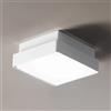 Ondaluce Plafoniera per esterni 30x30 cm in Abs Bianco PICCA