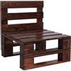 LIBEROSHOPPING Poltrona pallet divano 80x61 cm legno per taverna bar giradino Noce