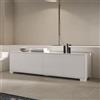 LIBEROSHOPPING Porta TV in legno con 4 ante 172x40 cm KYLA Bianco Lucido