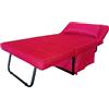 LIBEROSHOPPING Pouf Poltrona trasformabile in letto GARDENIA in tessuto BORDEAUX