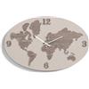 LIBEROSHOPPING Orologio da parete 70x45 cm PLANISFERO in legno laminato TRS