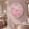 LIBEROSHOPPING Orologio da parete D 57 cm - Moderno con Effetto Marmo Rosa