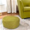 LIBEROSHOPPING Pouf Tondo Dante L70 cm in Tessuto Antimacchia VERDE