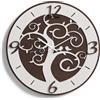 LIBEROSHOPPING Orologio da parete D50 ALBERO DELLA VITA moderno in legno laminato RSN