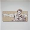 LIBEROSHOPPING Quadro 59x119 cm Sacra Famiglia legno laminato figura stampata oro