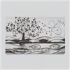 LIBEROSHOPPING Quadro in tela 50x100 cm tema Albero Della Vita con particolari a rilievo
