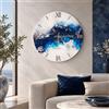 LIBEROSHOPPING Orologio da parete in vetro temperato D60 cm con stampa Blu - MARIDRO