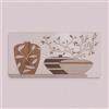 LIBEROSHOPPING Quadro moderno con figura lavorata a legni sovrapposti 59x119 cm