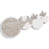 LIBEROSHOPPING Orologio da parete legno laminato moderno 80x40 BRC - FARFALLE 2
