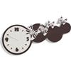 LIBEROSHOPPING Orologio da parete legno laminato moderno 80x40 RSN - FARFALLE 2